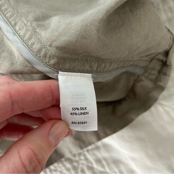 J. JILL LINEN SILK BLAZER TOP BLOUSE Sz 3X - Picture 8 of 9
